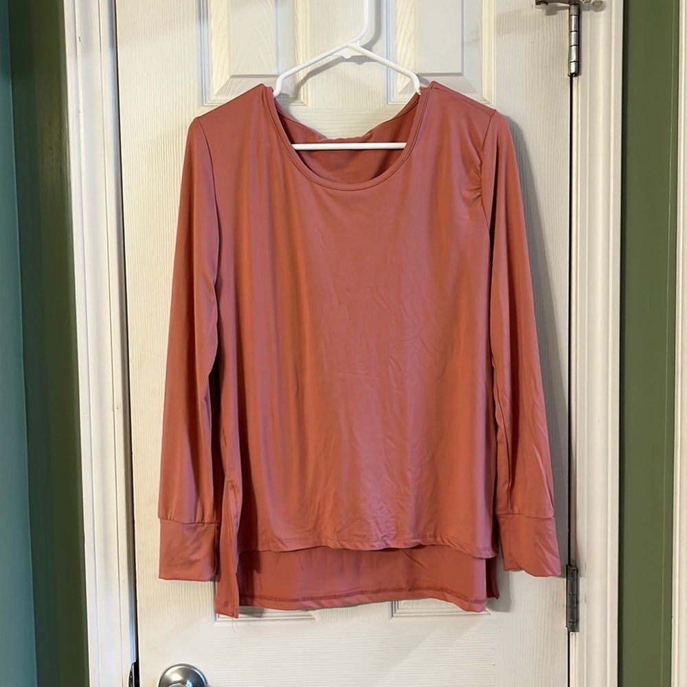 Pink long sleeve top